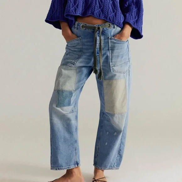 We The Free Moxie Pull On Barrel Jeans - Picture 1 of 12